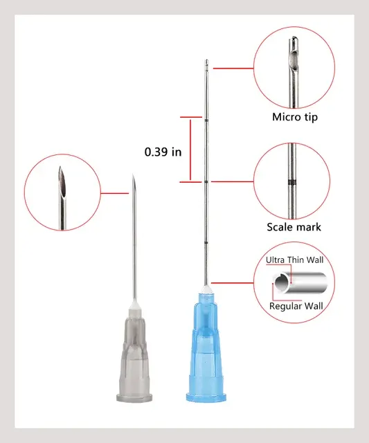 Stumpfe Mikrokanüle 3