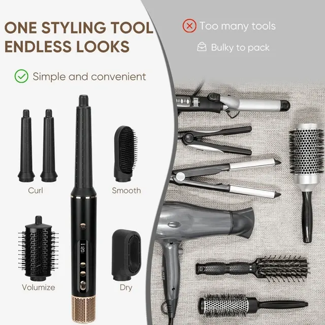 6-in-1 Haarstyler mit Ionen-Föhnbürste 3