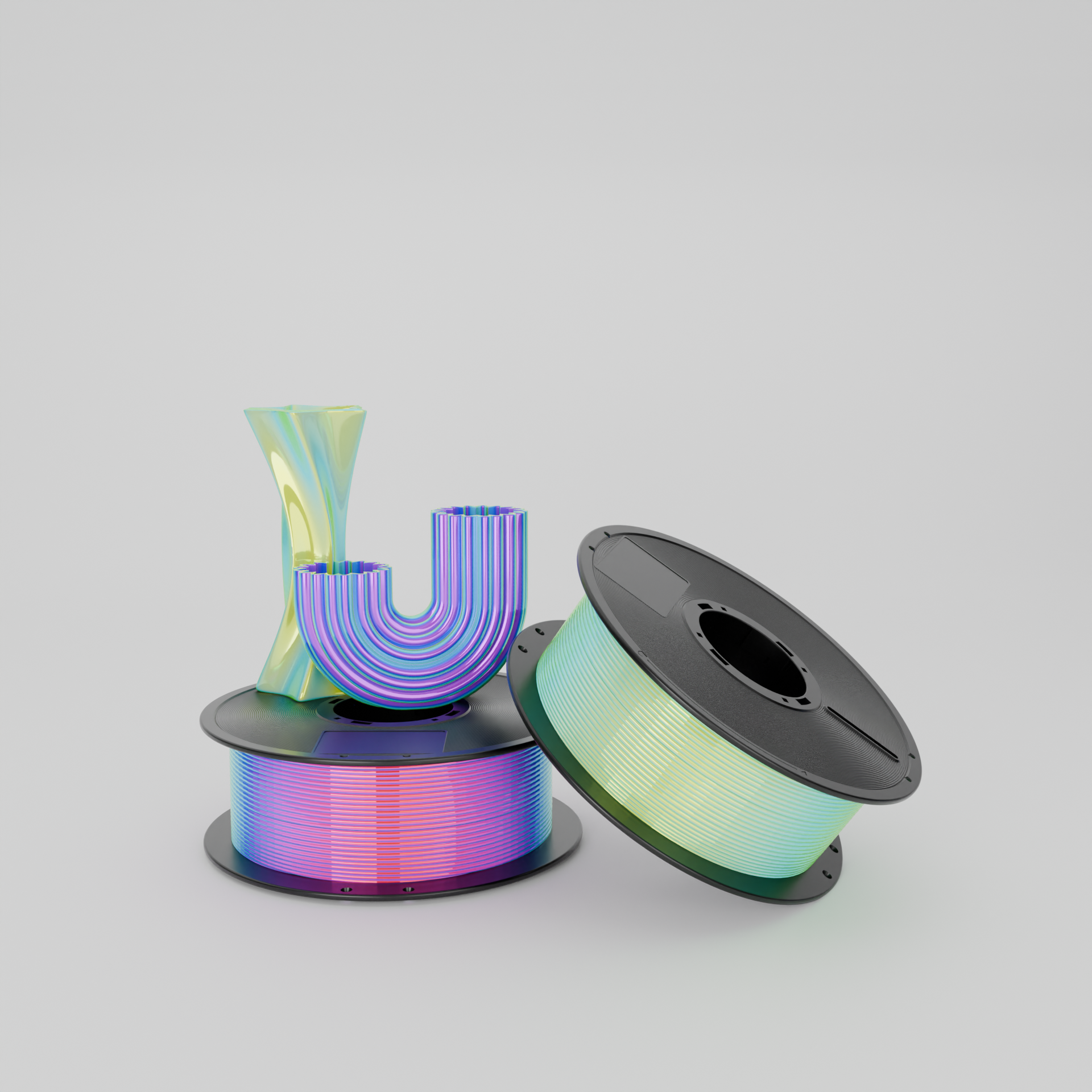 Blaues MMLA 3D-Druckfilament 1,75 mm Leuchtreklame 2