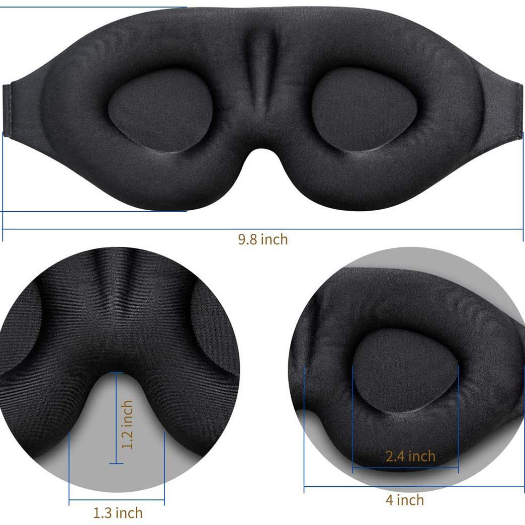 Leichte 3D-Schlafmaske für Damen auf Reisen 3