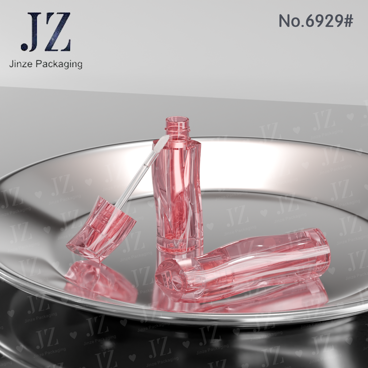 Transparenter Lipgloss-Tube in Kurvenform 2