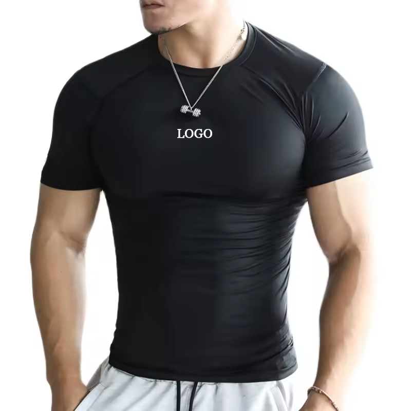 Herren-Kompressionsshirt, schnelltrocknend, Polyester