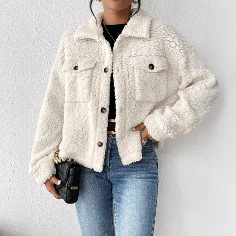 Plüschjacke Damen
