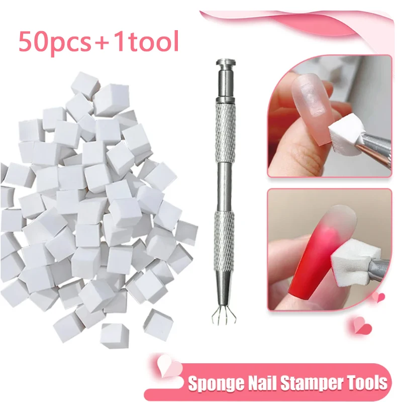 Schwamm-Stamper-Set für Nail-Art-Farbverläufe