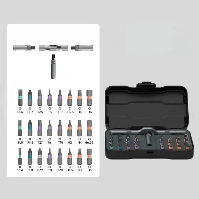 24-teiliges Mini-Ratschen-Schraubendreher-Set 4