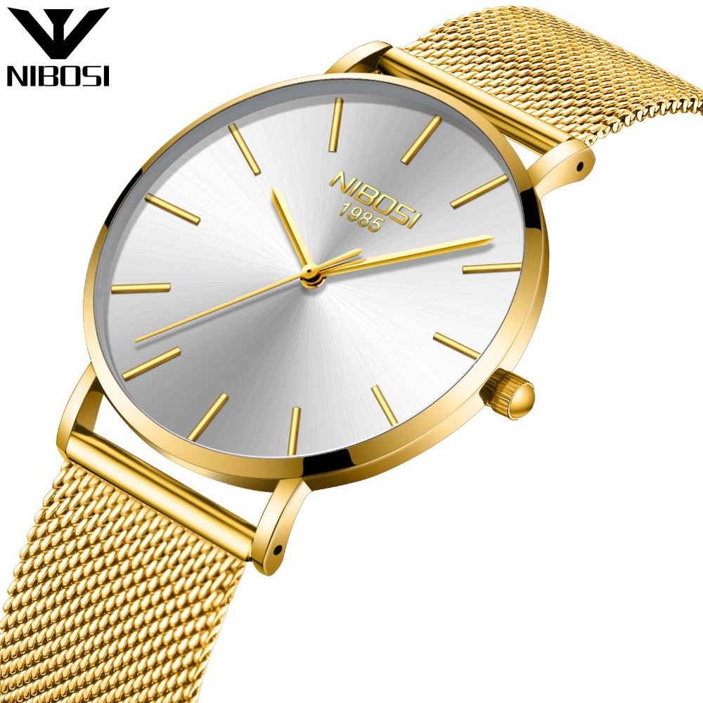 Ultradünne Unisex-Uhr mit Ersatzarmband