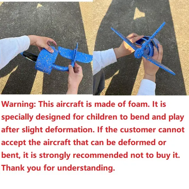 50 cm Schaumstoff-Gleitflugzeug zum Werfen 3