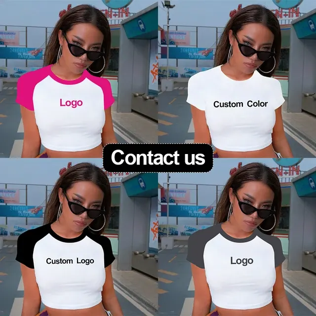 Baseball Crop Top aus Bambusfaser 3
