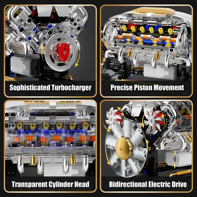 V8-Motor-Modellbausatz 3