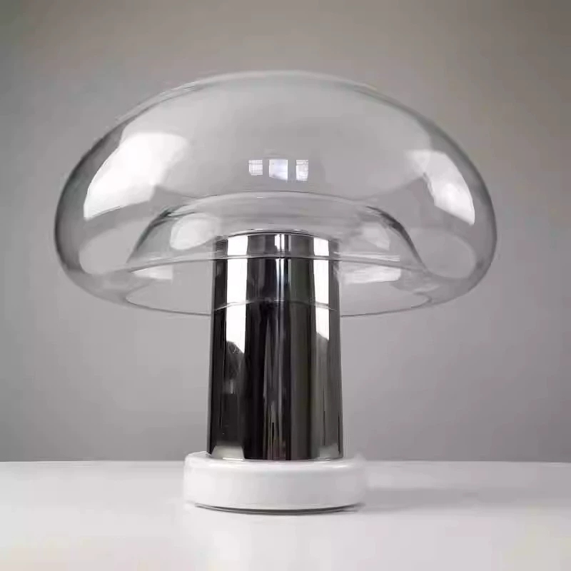 Vintage Glas Pilz Tischlampe Kinderzimmer 3