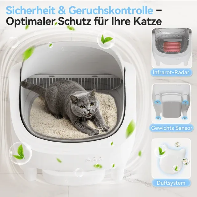 Selbstreinigende Katzentoilette 4