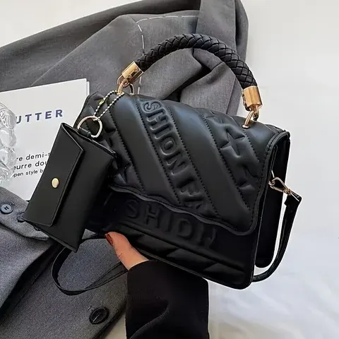 Gesteppte Schultertasche