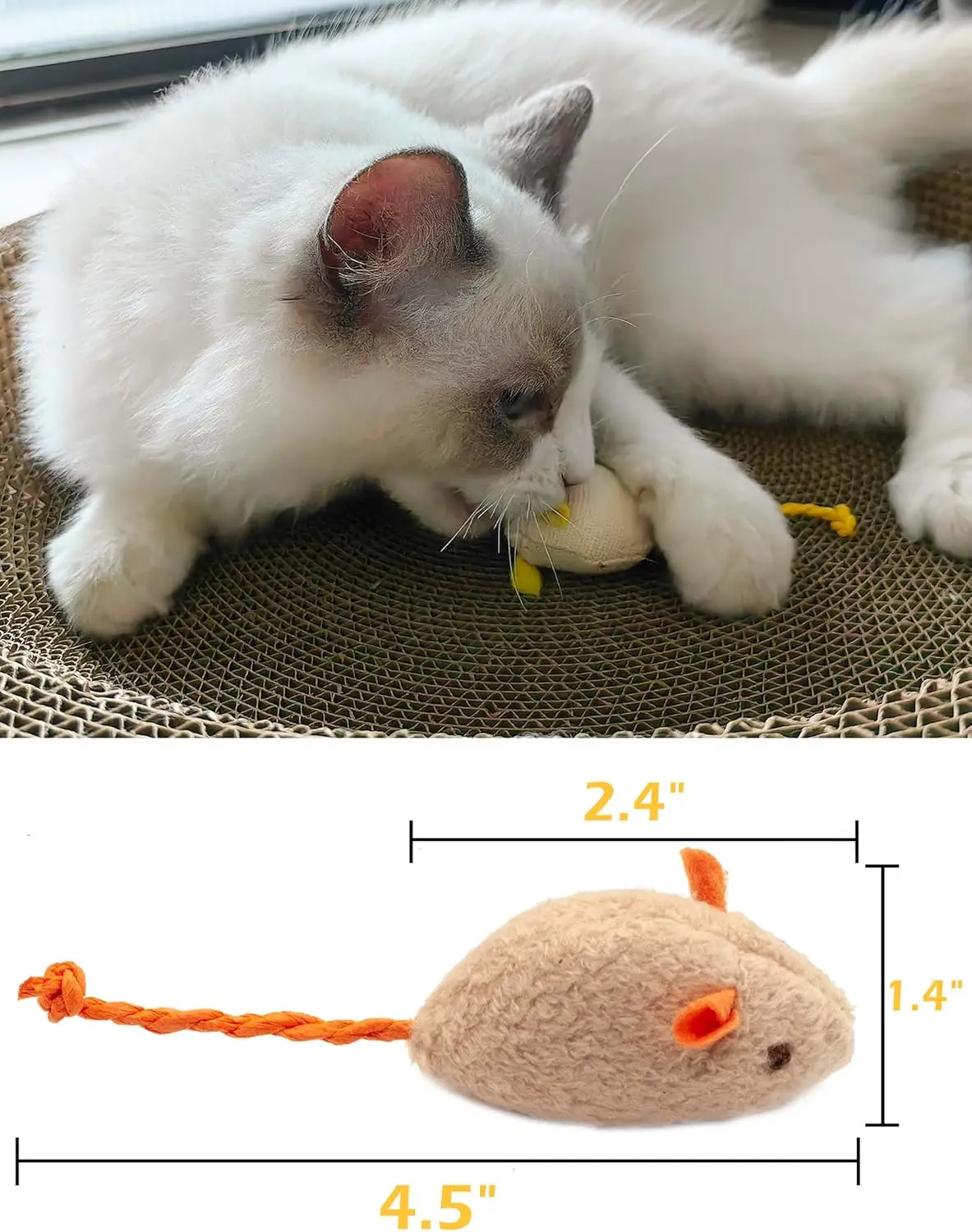 Katzenspielzeug-Set mit Rassel und Katzenminze 3