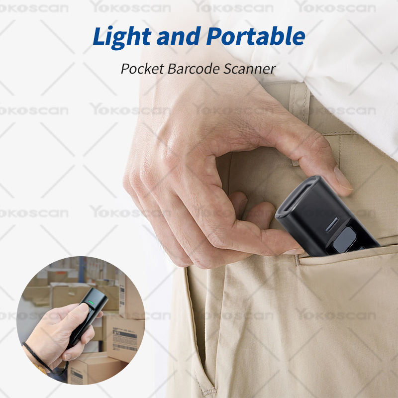 Taschen-Barcode-Scanner mit Ladestation Bluetooth 4