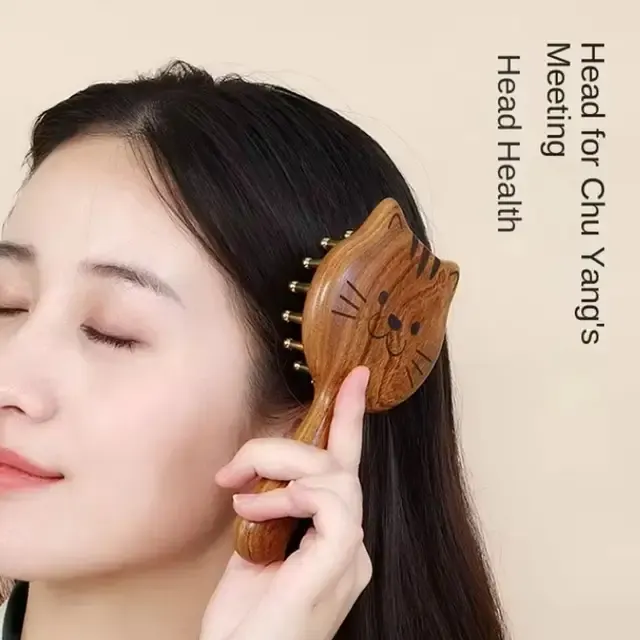 Holz-Kopfhautmassagekamm 2