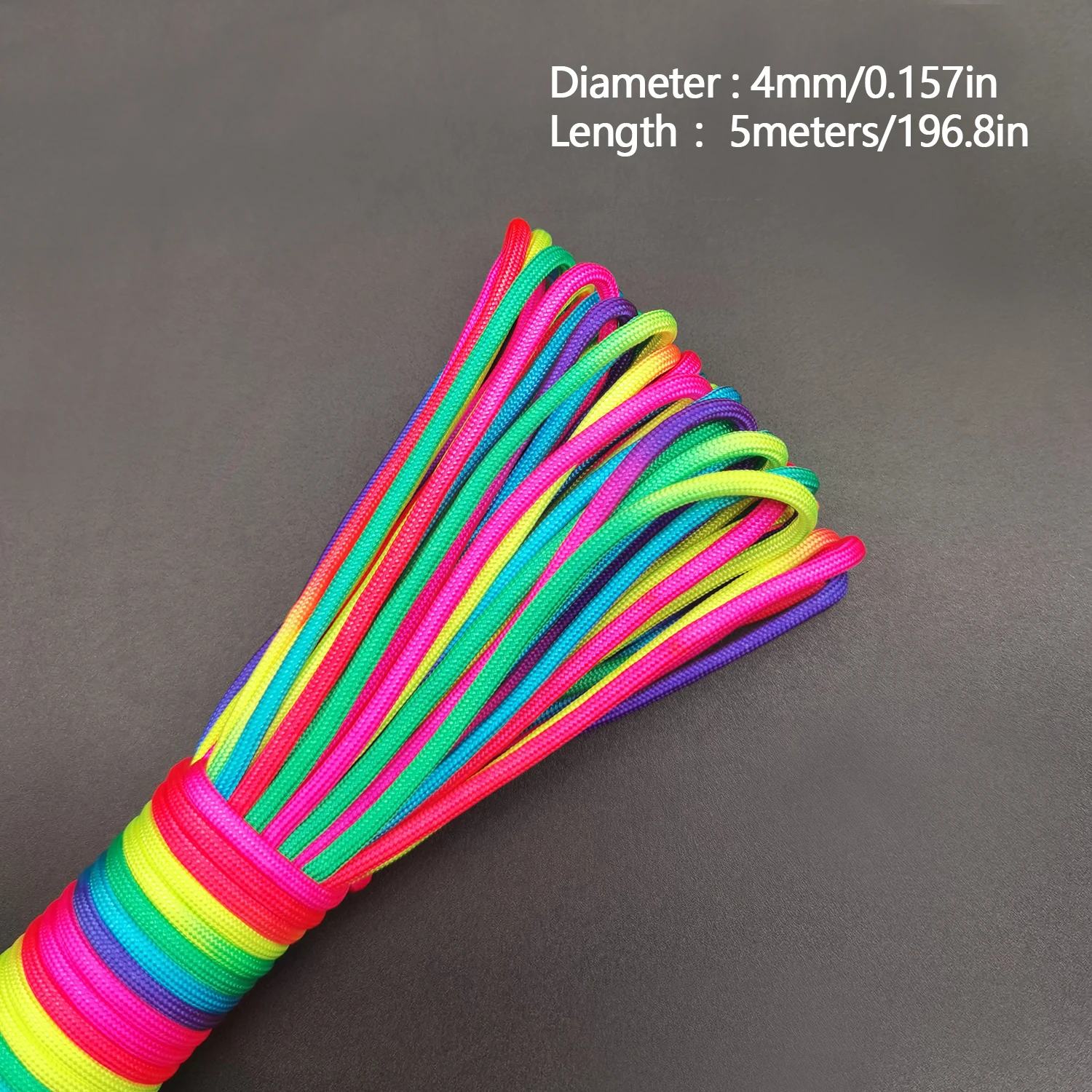 7-Strang Regenbogen-Fallschirmseil Armband 4