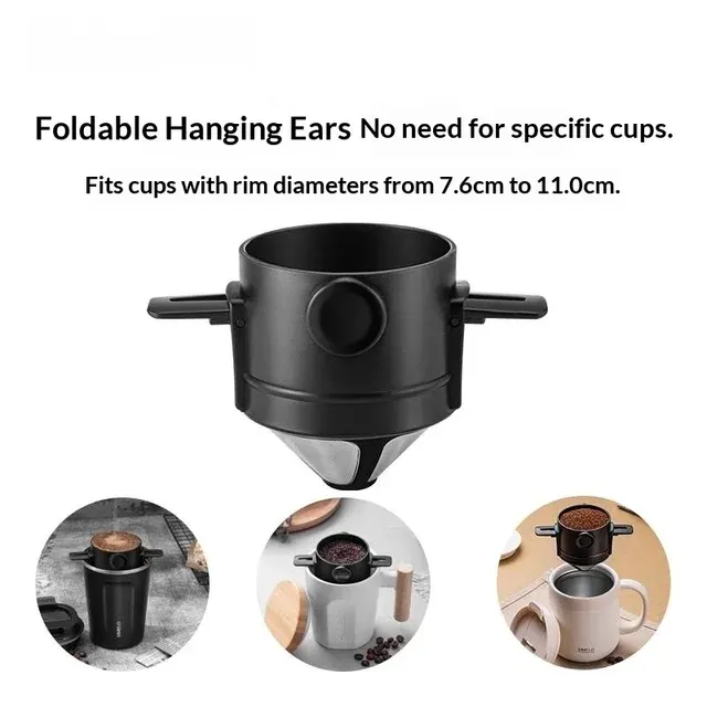 Faltbarer Pour-Over-Kaffeefilter mit Doppelnetz 1