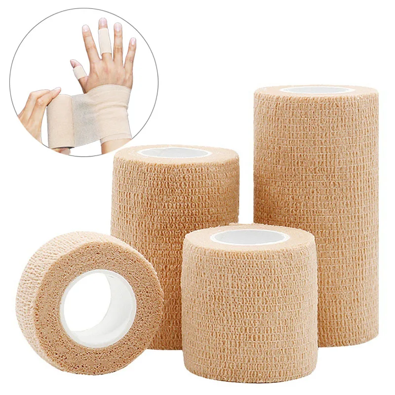 Beige elastisches Erste-Hilfe-Klebeband, 10 Rollen