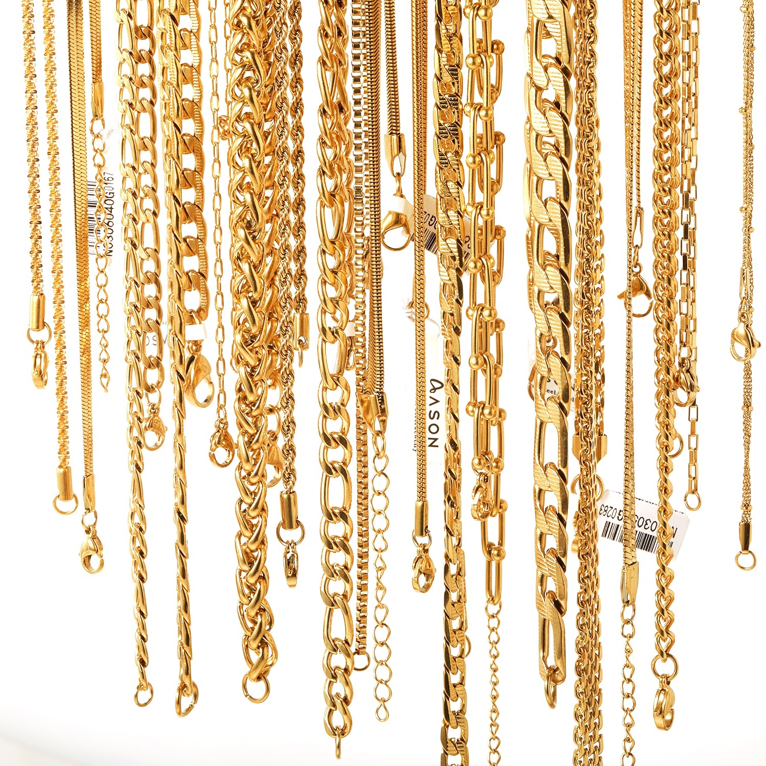 Wasserfeste Edelstahl-Halskette Gold 18K