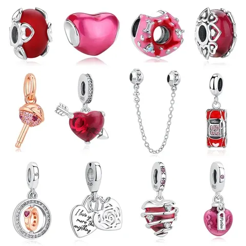 Silber-Herz-Charm