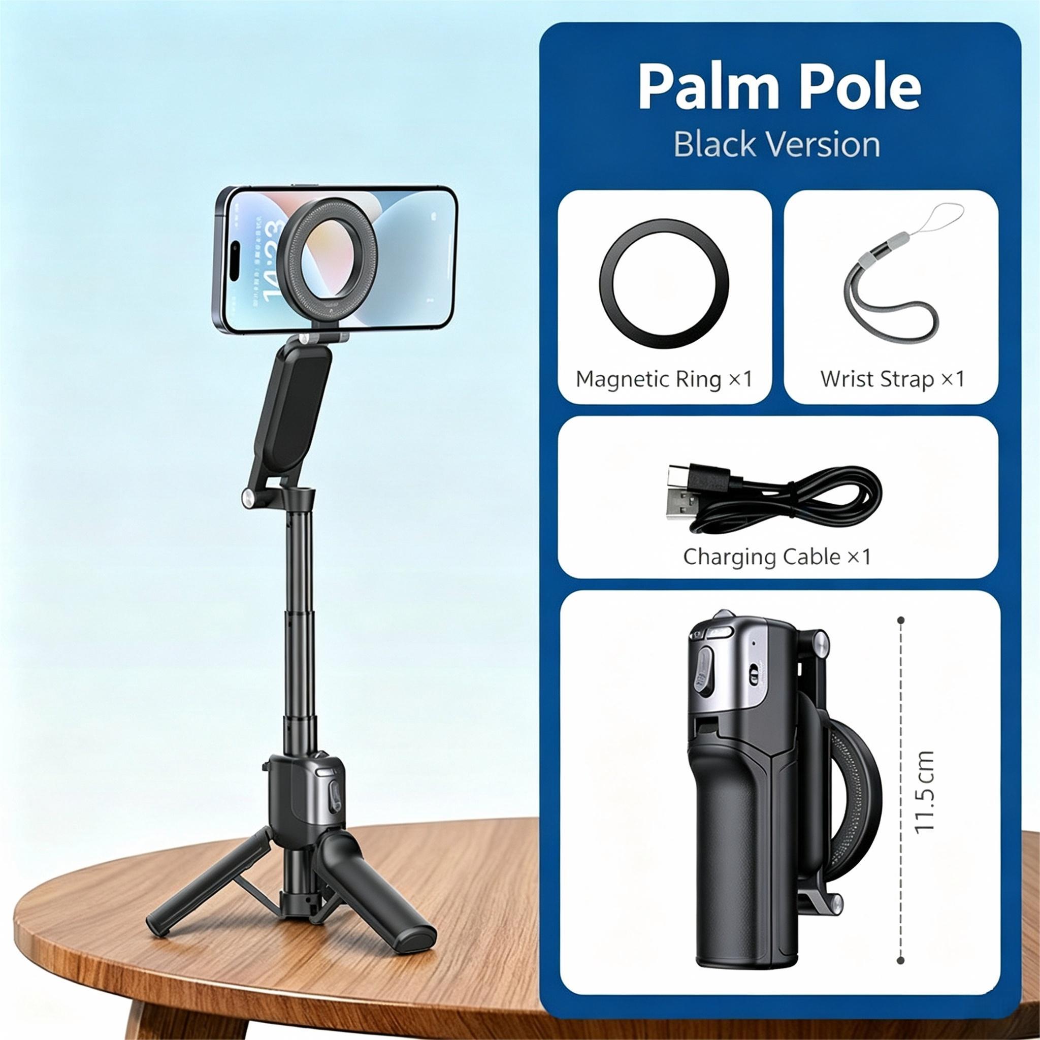 Ausziehbarer Selfie-Stick mit Stativ und Fernauslöser 4