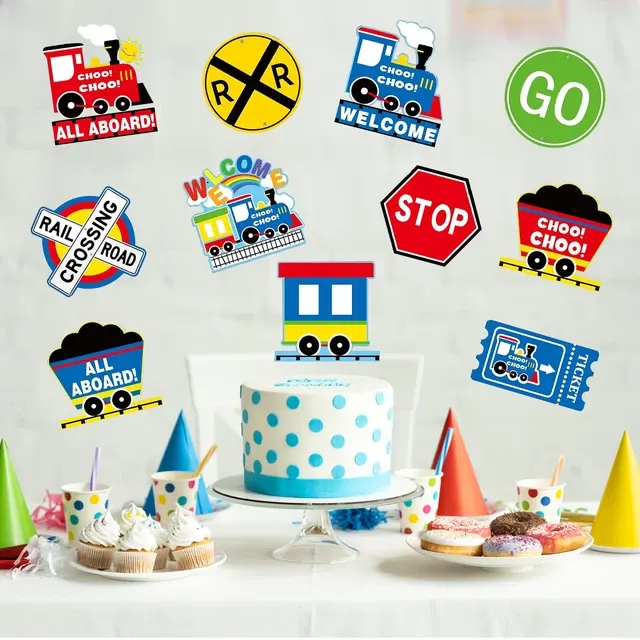 Zug-Partydeko-Set 4