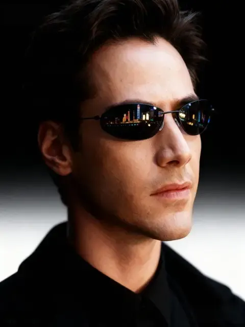 Randlose Cat-Eye Sonnenbrille mit Metallrahmen 2