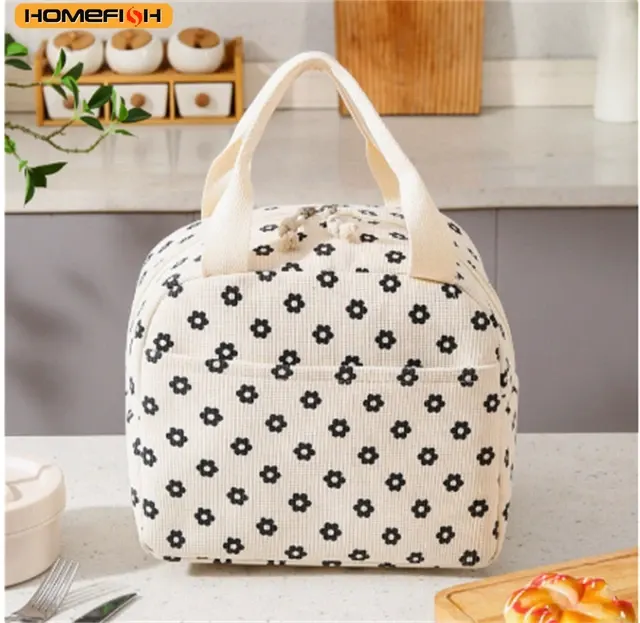 Isolierte Blumenmuster Lunchbox-Tasche 4