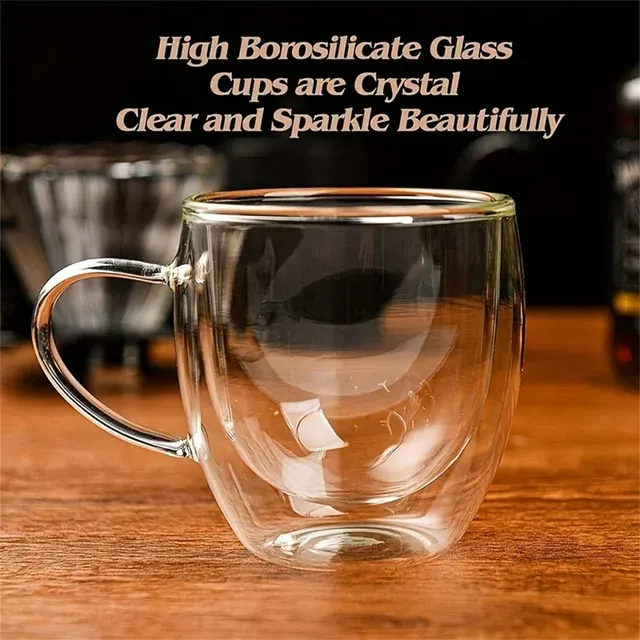 Doppelwandige Glastasse 2
