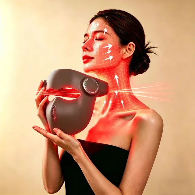 3D Silikon Rotlichtmaske 630nm 850nm Kabellos
