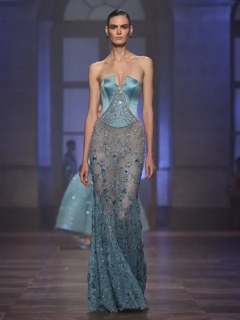 Trägerloses Meerjungfrauen-Kleid 2
