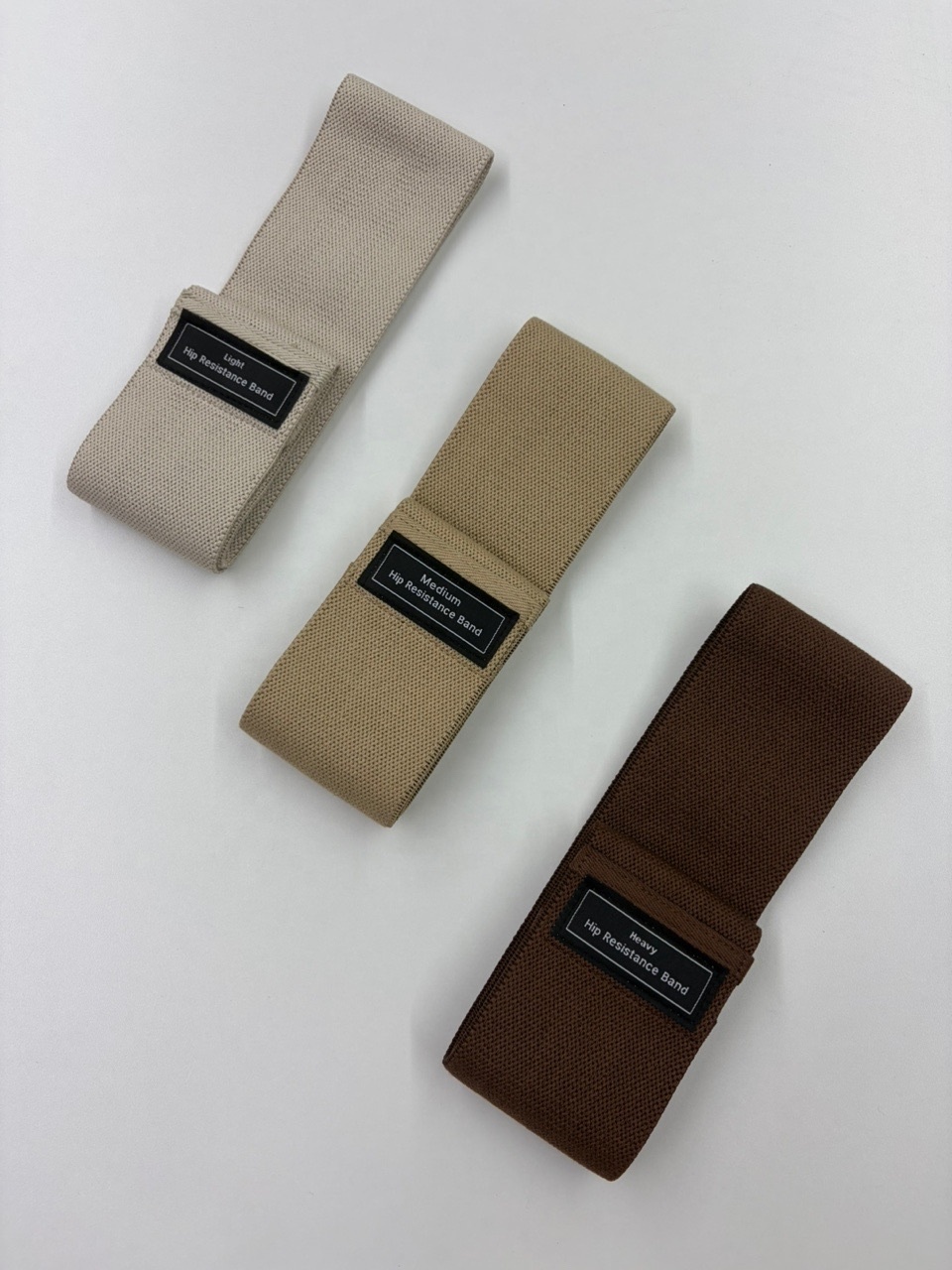 Beige Widerstandsbänder Set für Yoga 2