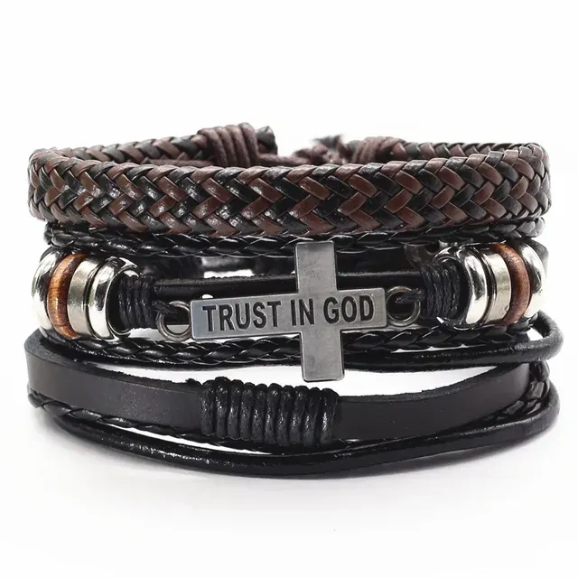Lederarmband mit Perlen 2