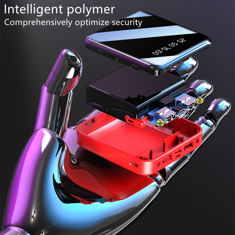 Kompakte Slim Powerbank 10000 mAh 4