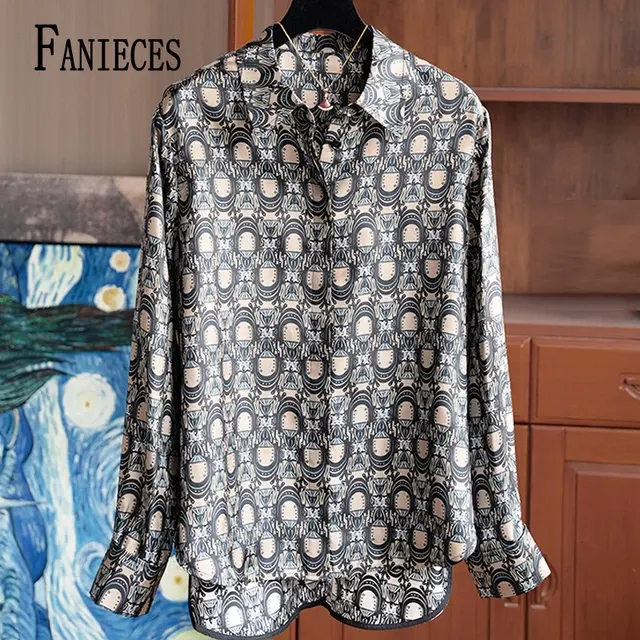 Vintage-Satinbluse 1