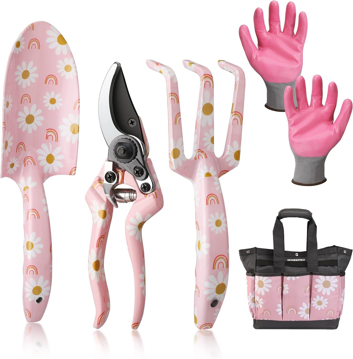 Pinkes Gartenwerkzeug-Set Aluminium für Mädchen