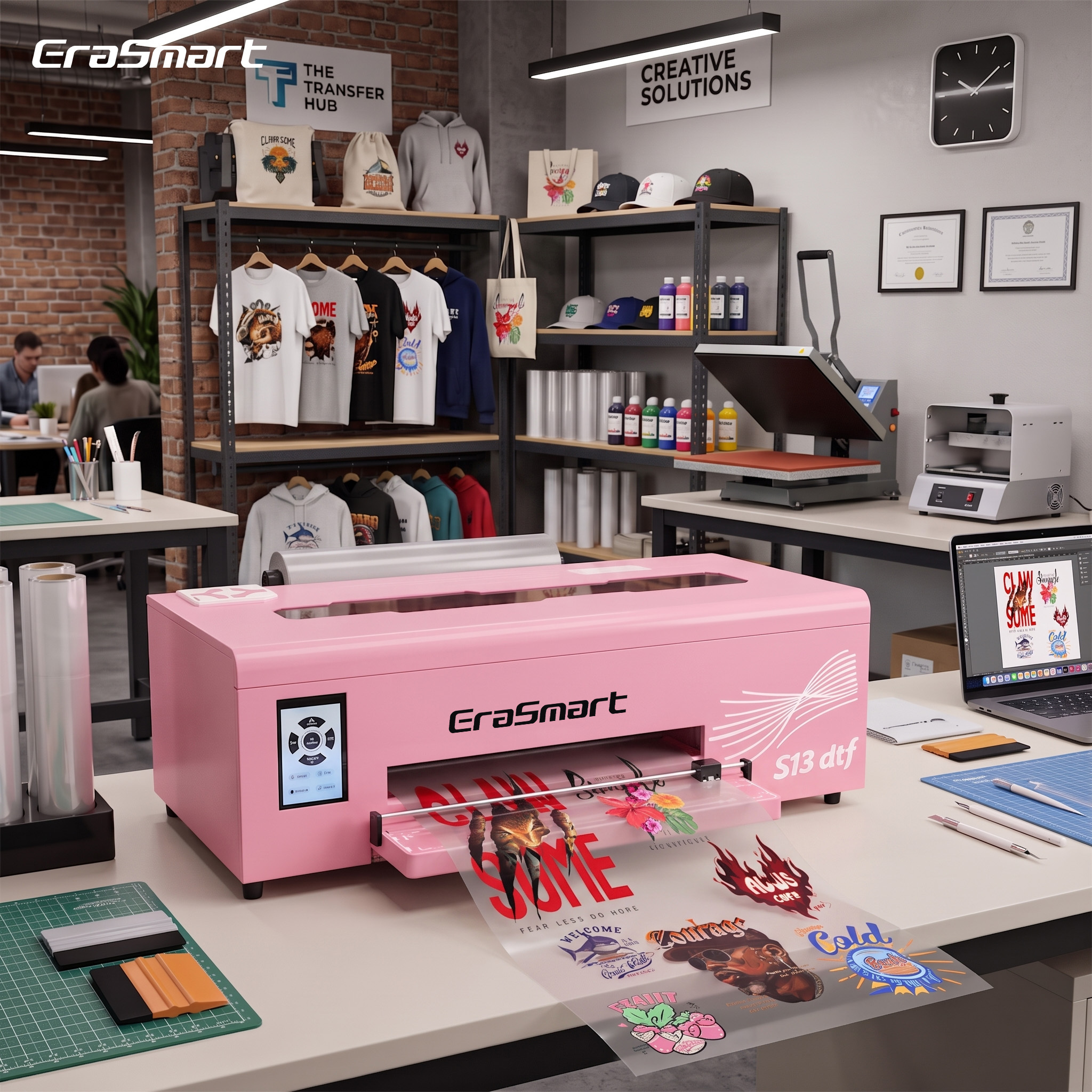 Mehrfarbiger A3 DTF-Shirtdrucker Set