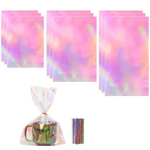 Holografische Cellophan-Geschenktüte