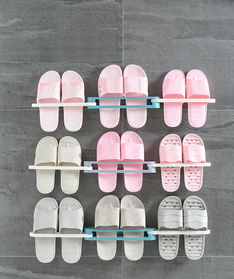Faltbares Kunststoff-Schuhregal für Badezimmer 4