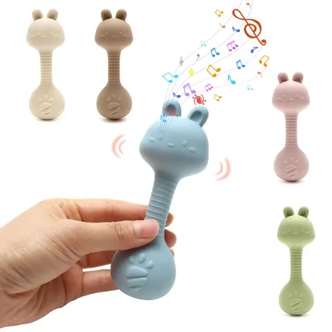 Hasen-Beißring aus Silikon für Babys