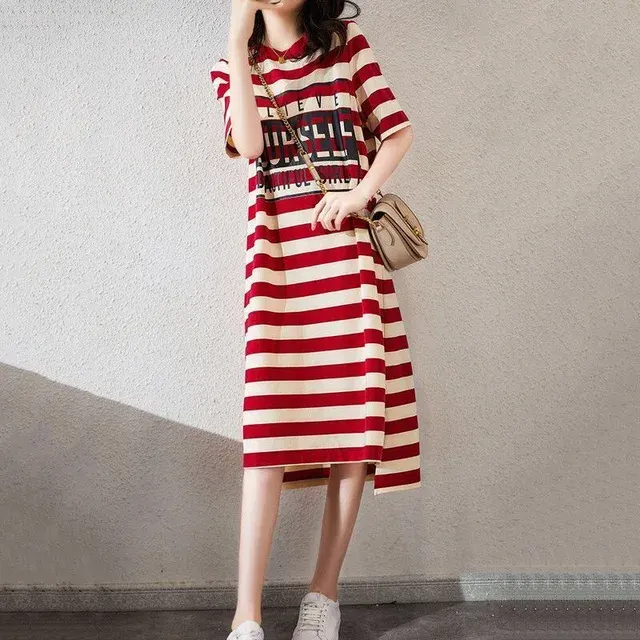 Gestreiftes Midikleid 4