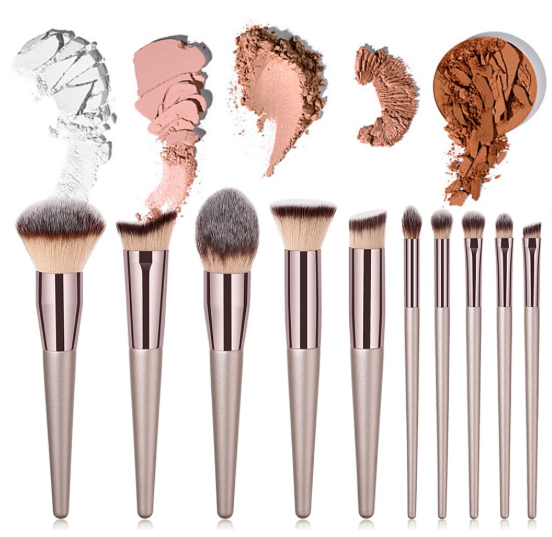 Kosmetik-Pinselset für Damen 10-teilig