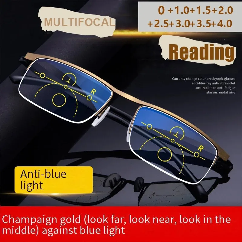 Multifokale Gleitsicht-Lesebrille für Herren 2