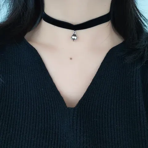 Samt-Choker-Halskette