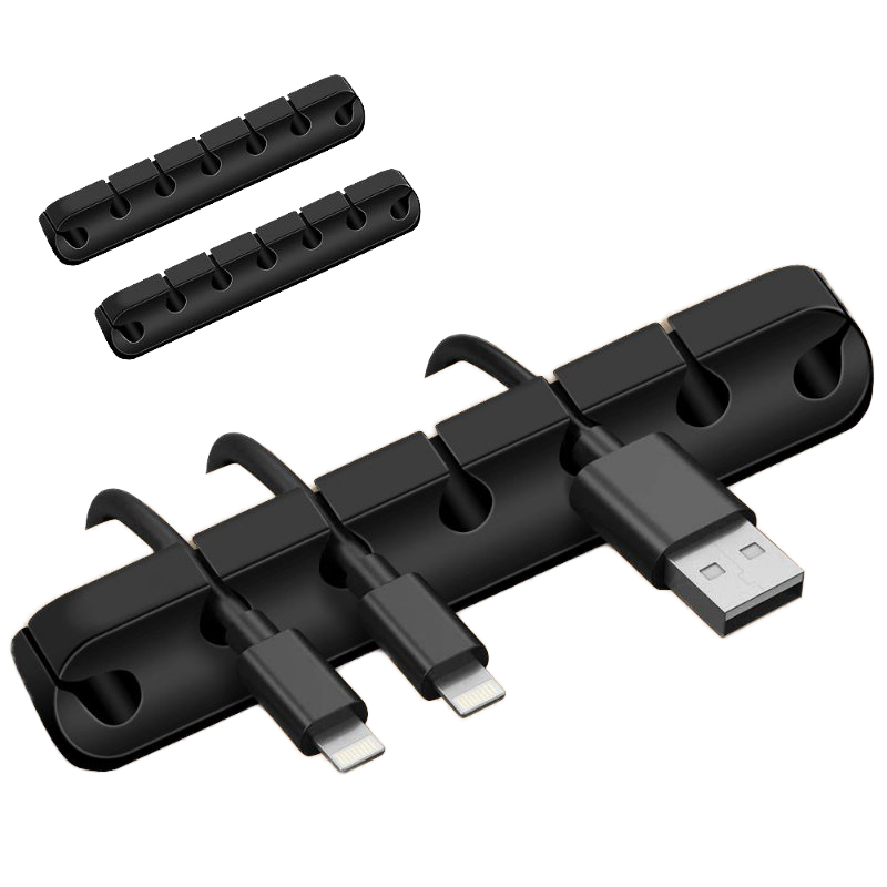 Silikon-Schreibtisch-Kabelclips-Set 2