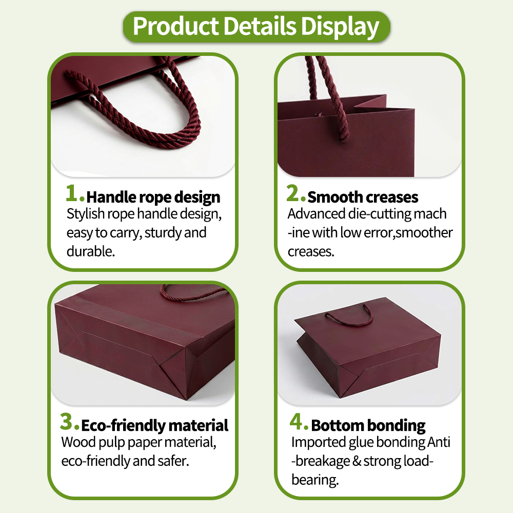Edle Boutique-Geschenktasche mit Griffen 2