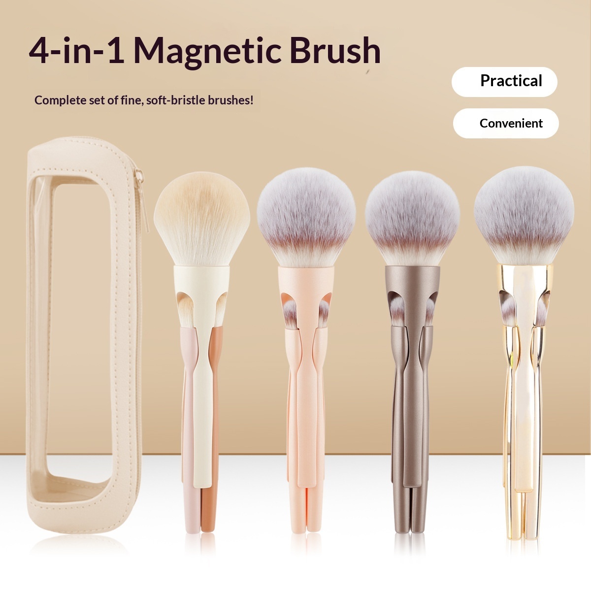 Magnetisches 4-in-1 Augen Make-up Pinselset 3