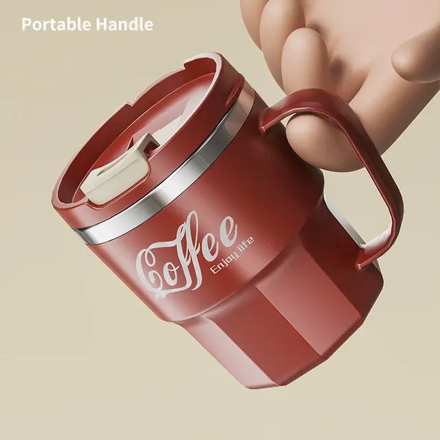 400ml Doppelwandiger Edelstahl-Kaffeebecher 4