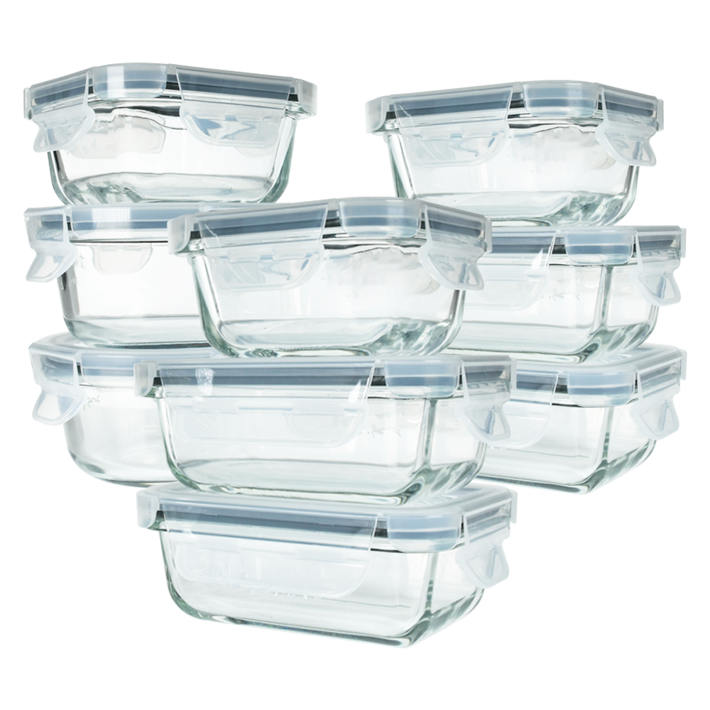 Glas-Vorratsdosen Set