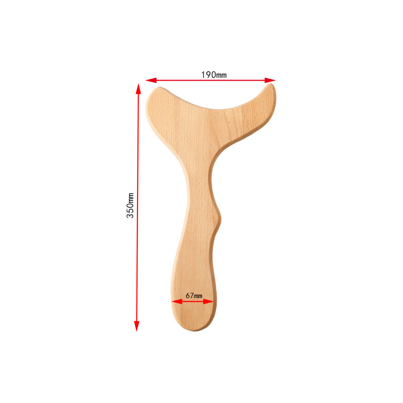 Holz-Gua-Sha-Set mit Massageroller für Körper und Füße 4
